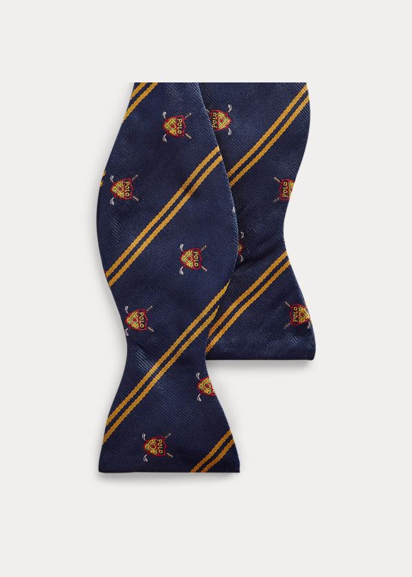 Men's Polo Ralph Lauren Striped Silk Club Bow Ties | 156384TAP